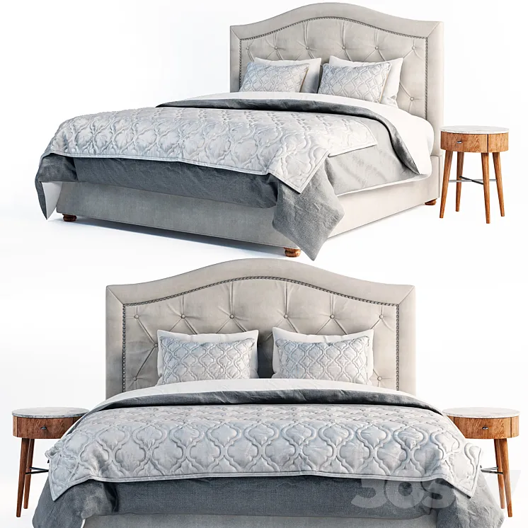pottery barn bed 3DS Max
