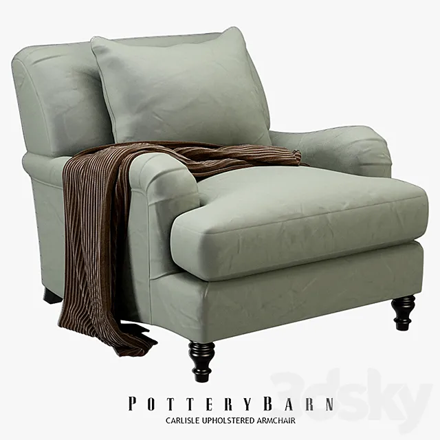 Pottery Barn – Carlisle Upholstered Armchair 3DSMax File