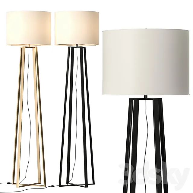 Pottery Barn Carter Floor Lamp 3ds Max