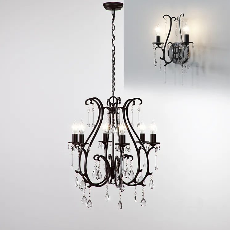 Pottery Barn Celeste Chandelier 3DS Max