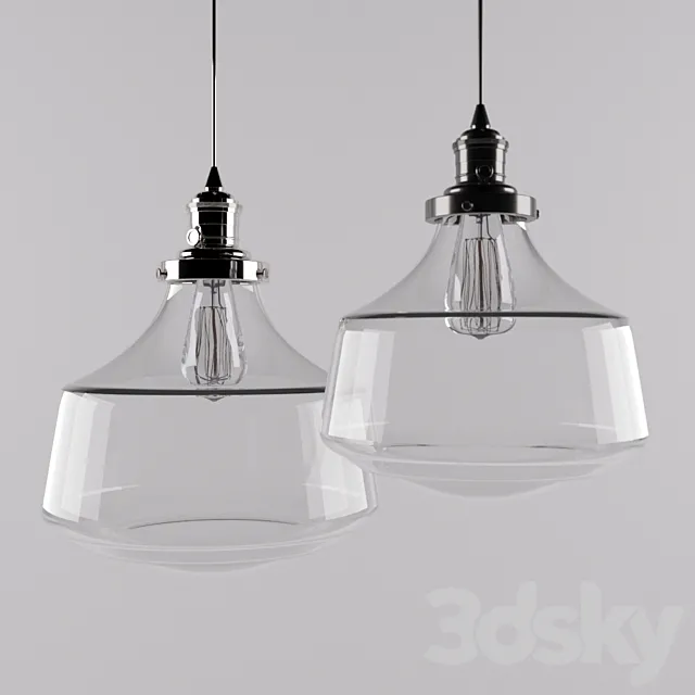 Pottery Barn Classic Schoolhouse Pendant 3ds Max