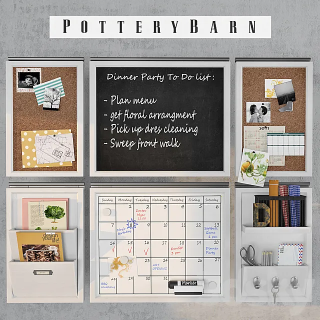 Pottery Barn – Daily System Kitchen Set 3DS Max Model