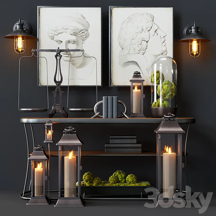 Pottery Barn Decorative Set 3DS Max