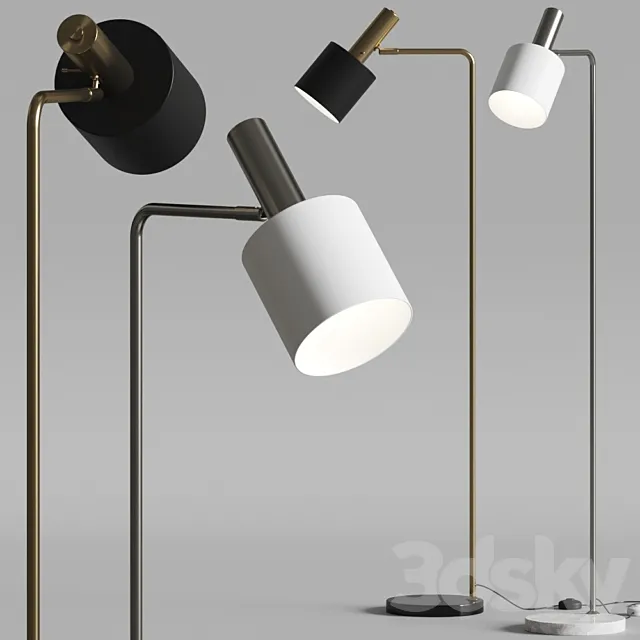 Pottery Barn Emmental Marble Floor Lamps 3ds Max