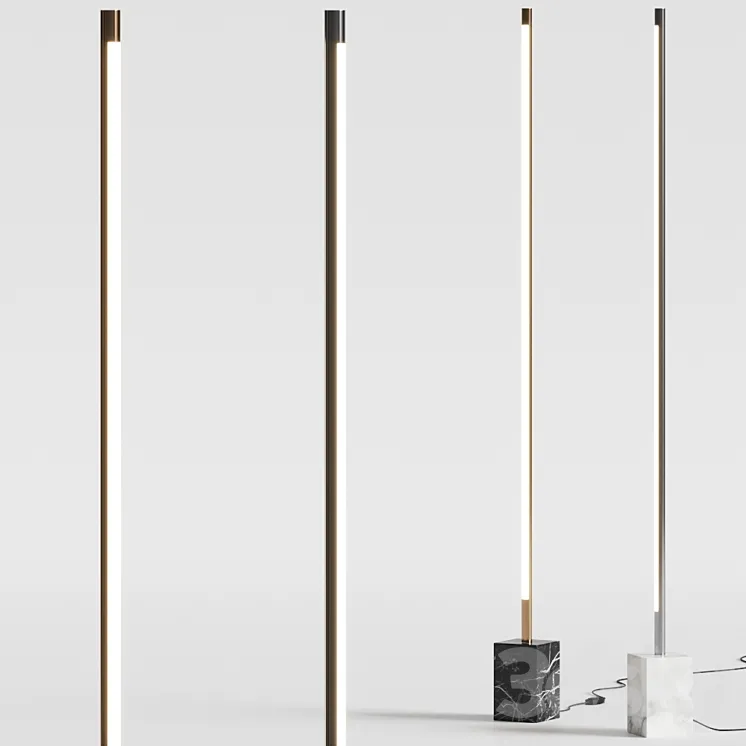 Pottery Barn Henry Wall Washer Floor Lamps 3DS Max