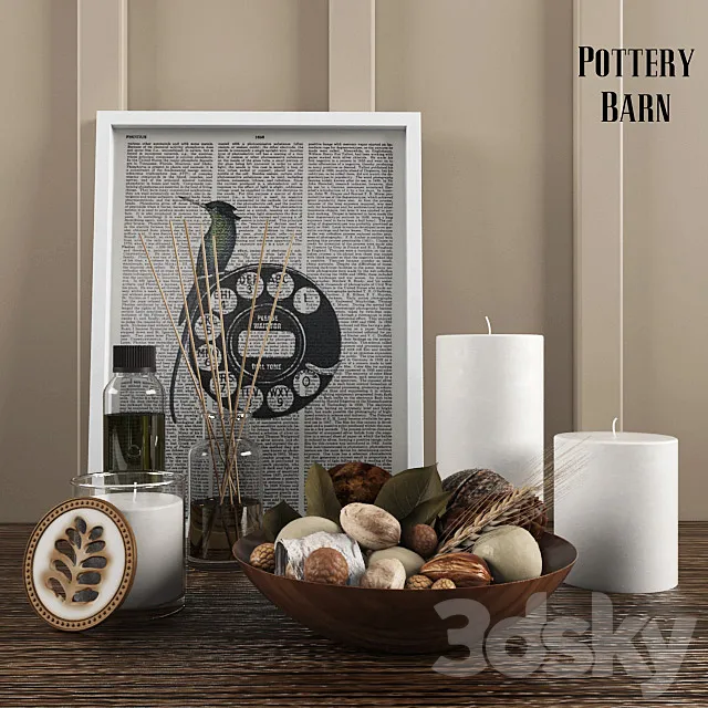 Pottery Barn HOMESCENT COLLECTION 3ds Max