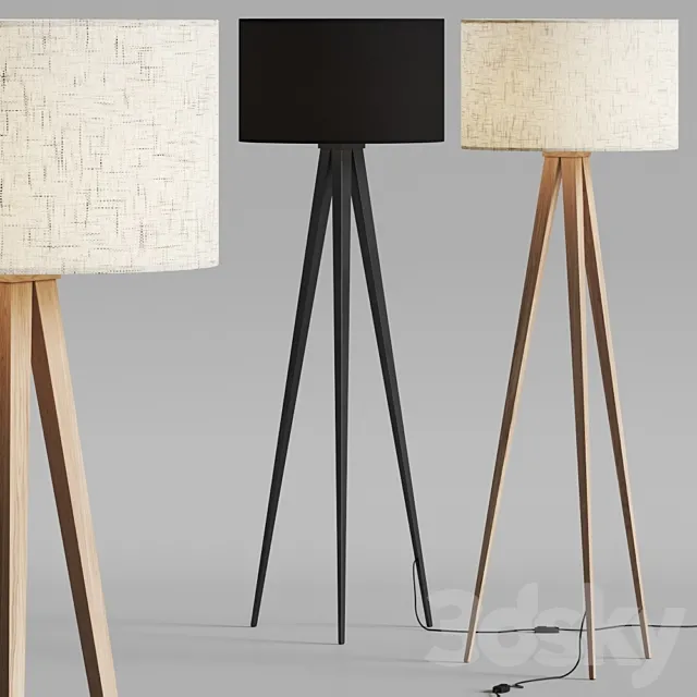 Pottery Barn Ibra Floor Lamps 3DS Max Model