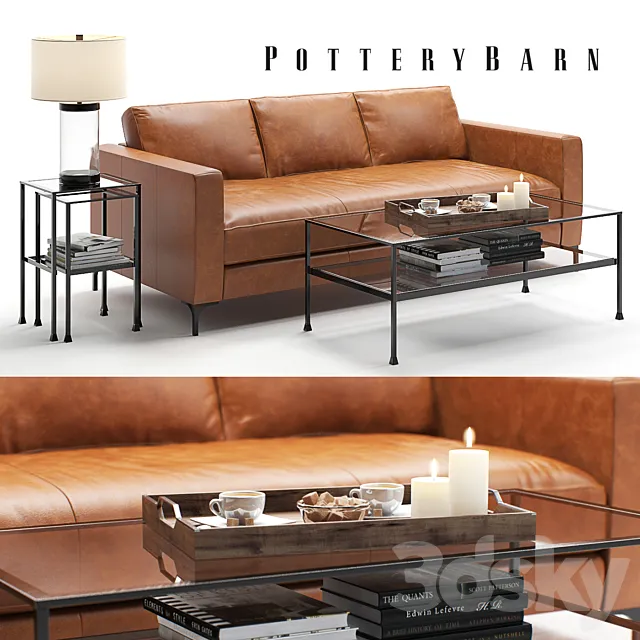 Pottery Barn Jake set 4 3DS Max Model