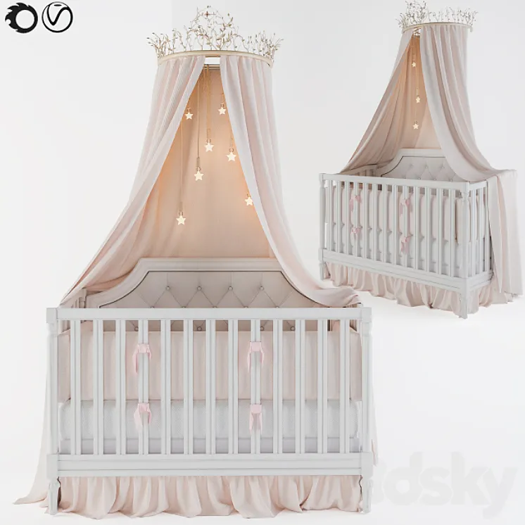 Pottery Barn Kids Bed 3DS Max