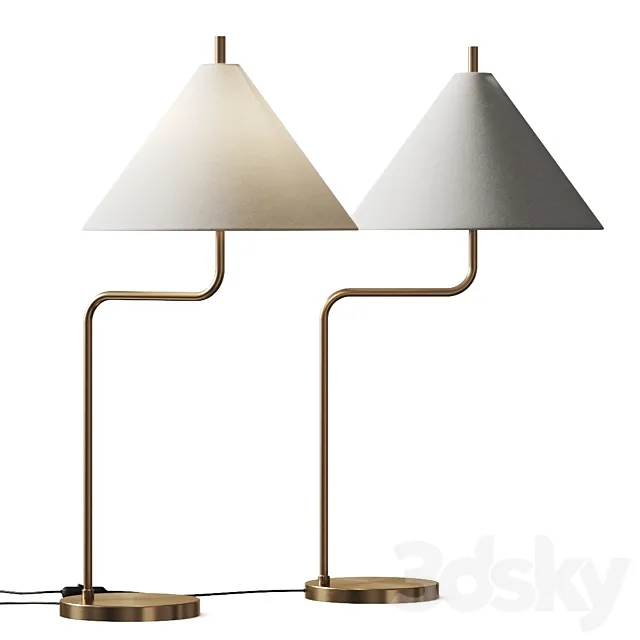 Pottery Barn Monroe Metal Table Lamp 3ds Max