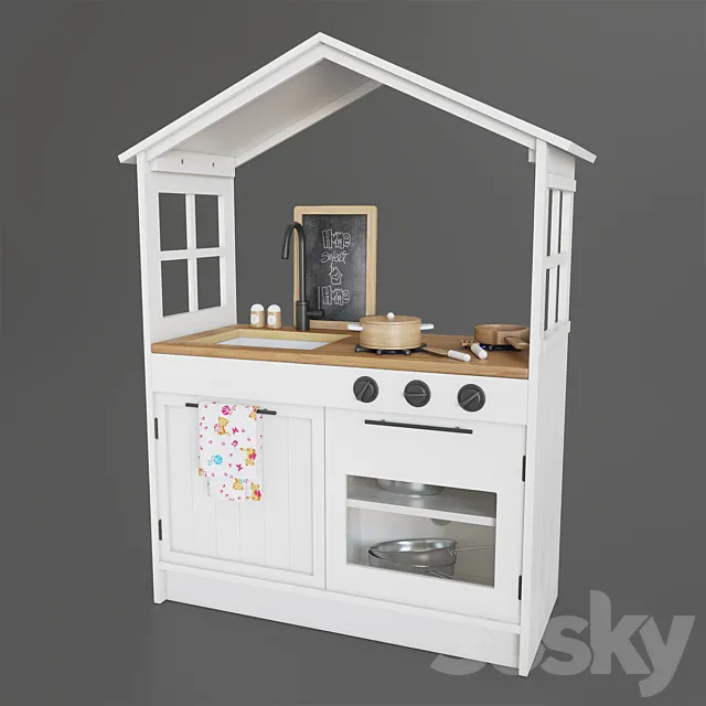 Pottery Barn My First Farmhouse Play Kitchen 3ds Max