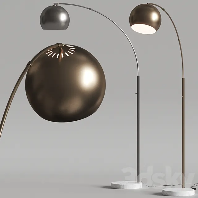 Pottery Barn Nella Floor Lamps 3DS Max Model