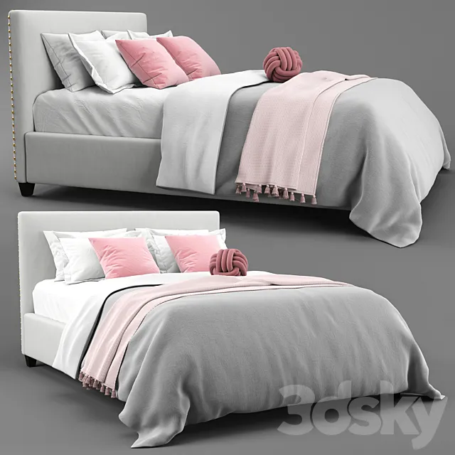 Pottery Barn Raleigh Bed 3DSMax File