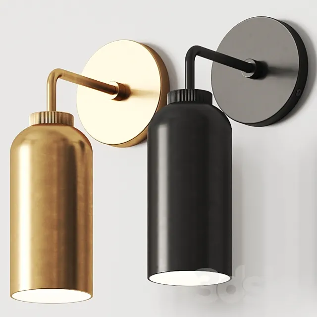 Pottery Barn Walker Cylinder Single Sconce 3ds Max