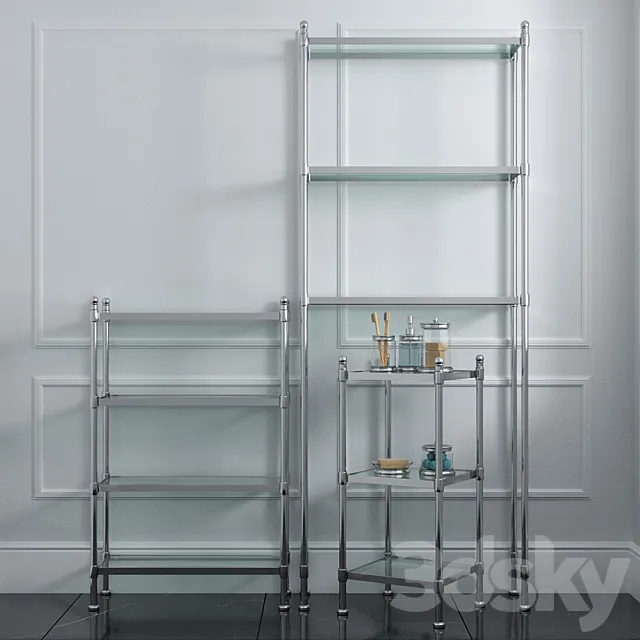 Pottery Barn_Metal Etagere 3ds Max