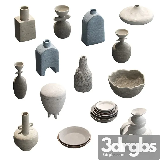 Pottery set v2 3dsmax Download