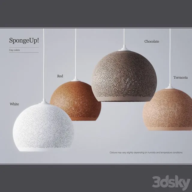 Pott’s Sponge Up Pendant Light 3dsMax Model