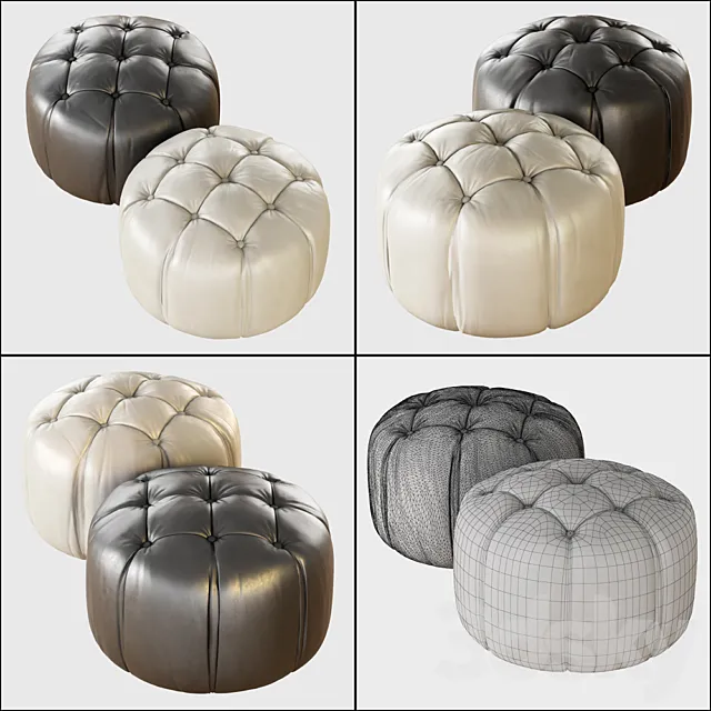 Pouf Bon Bon Asnaghi 3ds Max