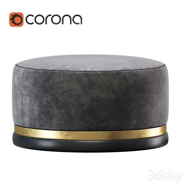 Pouf Cazarina 3dsMax Model