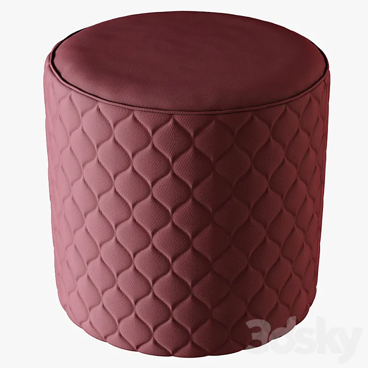 Pouf Corolle 3DS Max