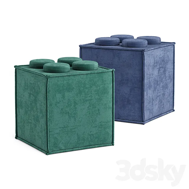 Pouf Cube OM 3DS Max Model