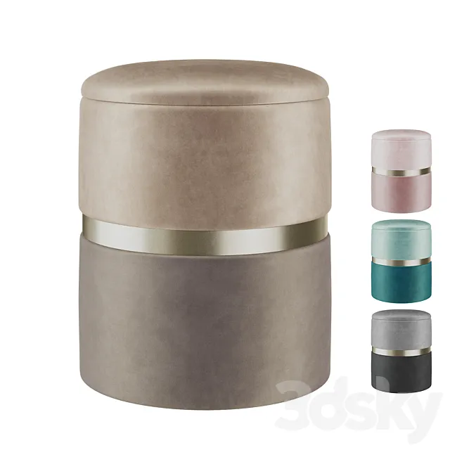 Pouf Kerry Stool Group 3ds Max