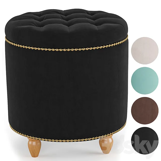 Pouf Leset Classic 3DS Max Model