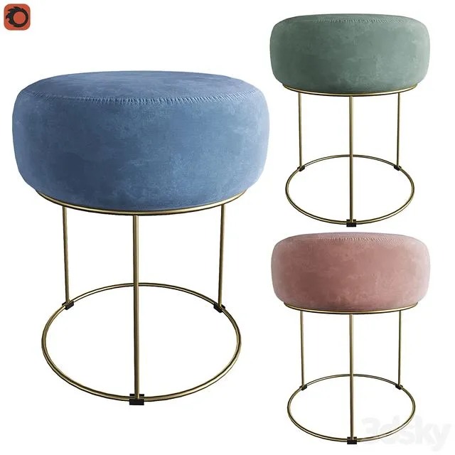 Pouf Luxore La Redoute 3dsMax Model
