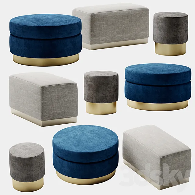 Pouf ONE MEBEL 3DS Max Model