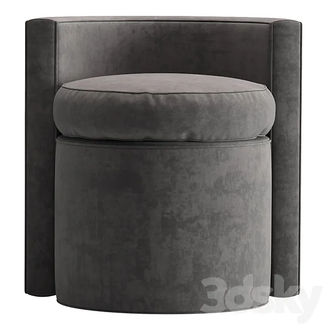 Pouf Stool Arcadia 113161 eichholtz idcollection 3ds Max