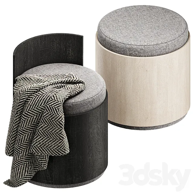 Pouffe ARCHIPELAGO 3ds Max