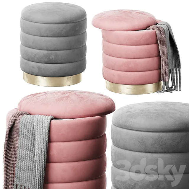 pouffe Dallas myinterno 3ds Max