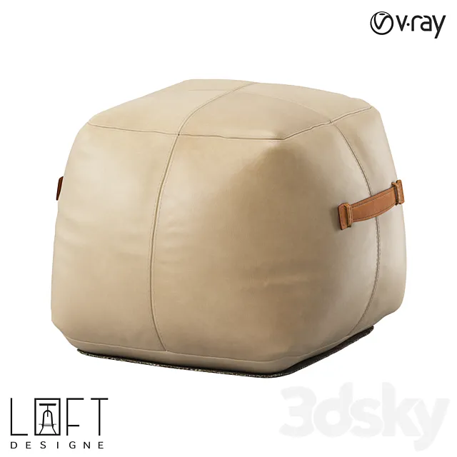 Pouffe LoftDesigne 31800 model 3DS Max Model