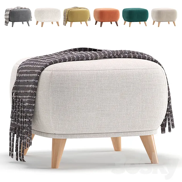 Pouffe Milin 7 Colors Version divan.ru_Пуф Милин диван.ру 3ds Max