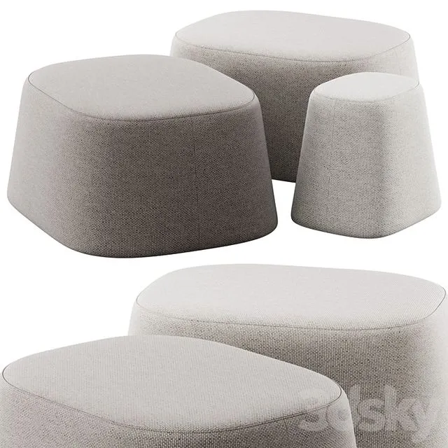 Poufs Float by Tacchini 3dsMax Model