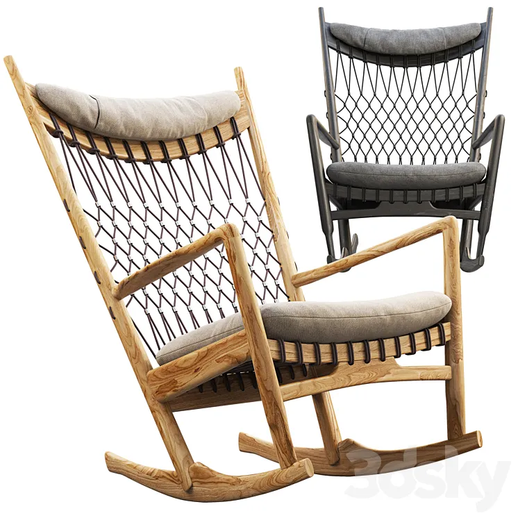 PP124 Rocking Chair 3DS Max