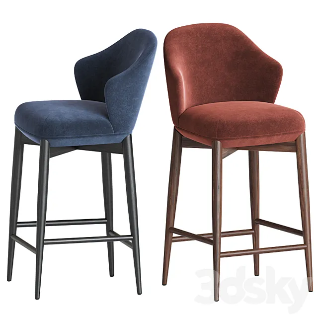 Praddy Banco Bar Chair 3ds Max