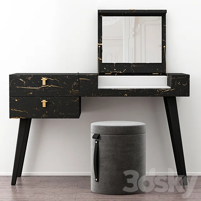 PRADDY PEARL dressing table 3DS Max Model