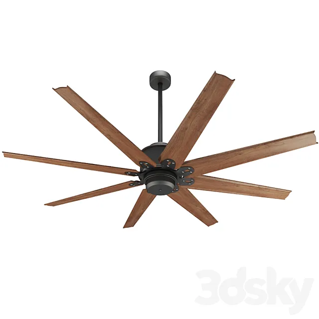 Predator English Bronze Outdoor Ceiling Fan 3ds Max