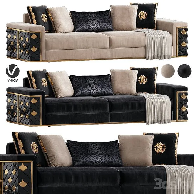 Prens metal sofa 3dsMax Model