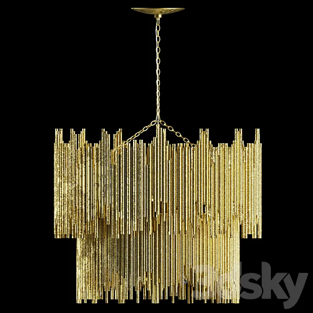 Prescott Two Tiered Pendant 3DS Max Model