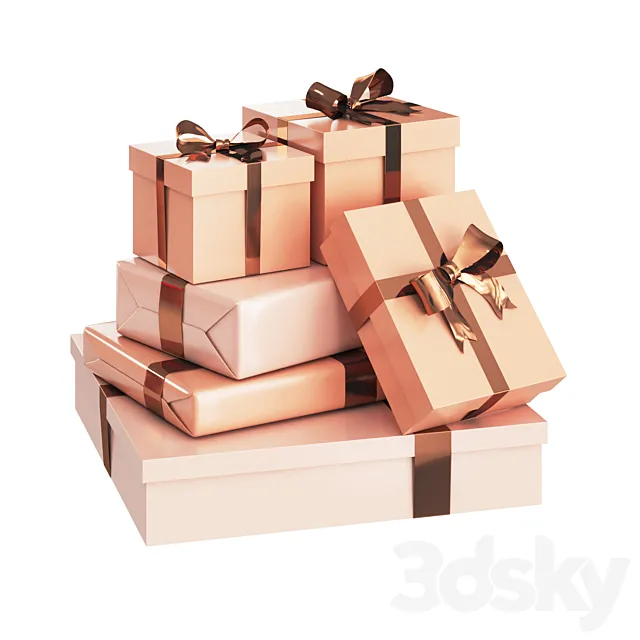 Presents and Gift Boxes 3DS Max Model