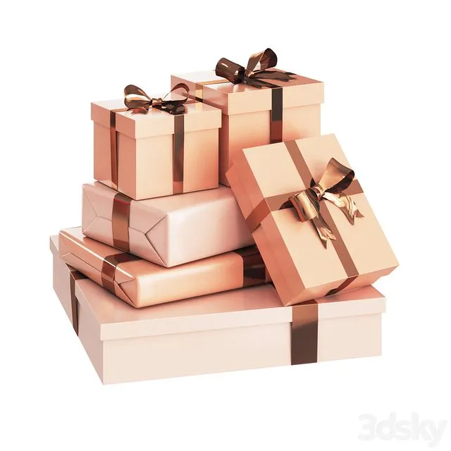 Presents and Gift Boxes 3dsMax Model