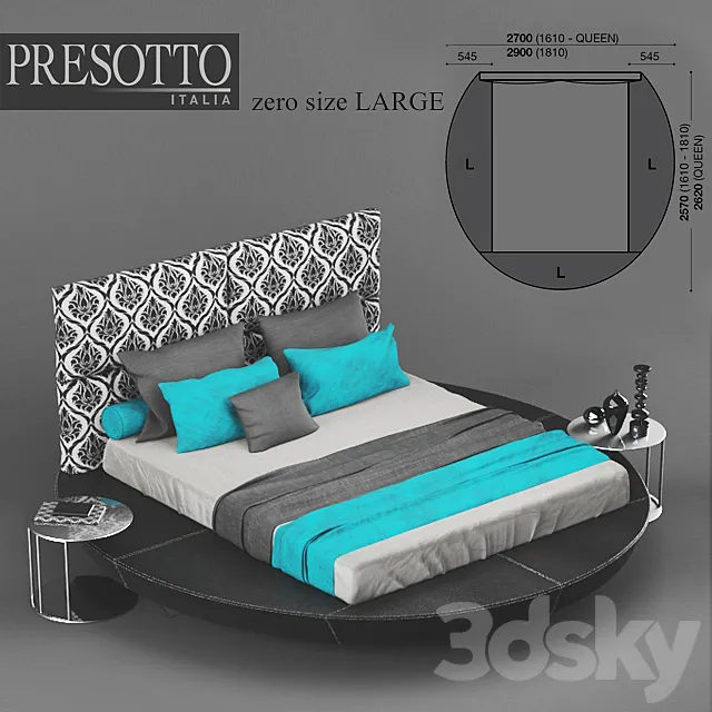 Presotto_Zero_Bed 3DSMax File