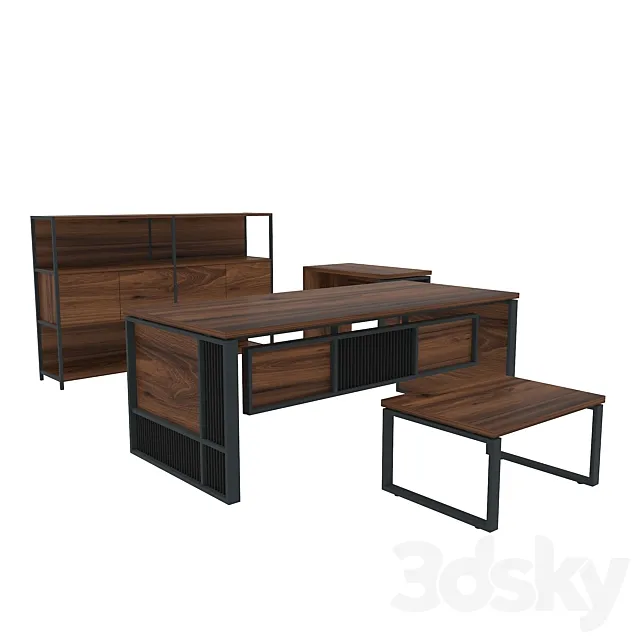 PRETO Executive Table 3DS Max Model