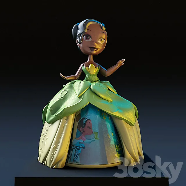 Princess Tiana doll 3ds Max