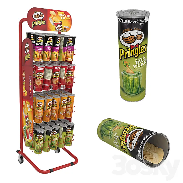 Pringles stand 3ds Max