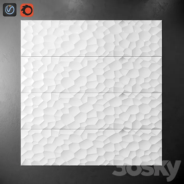 Prisma Blanco Brillo 3ds Max