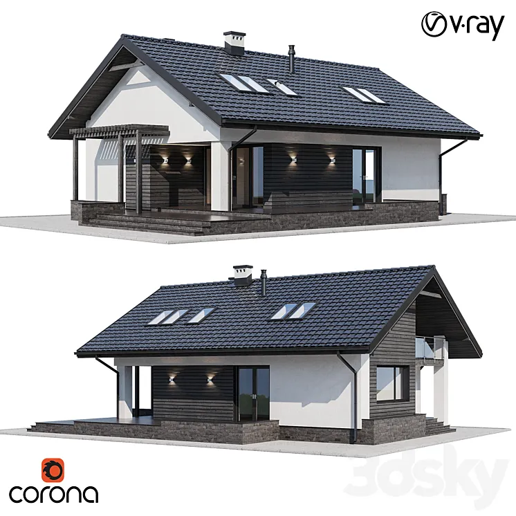 Privat house 3 3DS Max