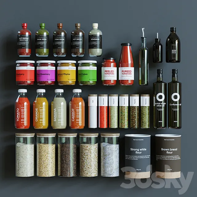 Products for the kitchen 3ds Max